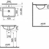 Раковина 43 см Vitra S20 5474B003-0618