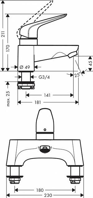 Фотография товара Hansgrohe Novus 71043000