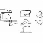 Смеситель для раковины Bravat ELER F1191238CP-RUS