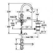 Смеситель для раковины (д.к) Grohe Costa 21342001