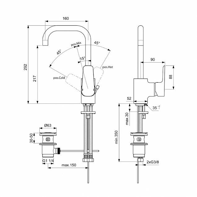 Фотография товара Ideal Standard Ceraplan III B0706AA