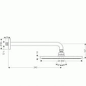 Верхний душ Hansgrohe Raindance 27493000