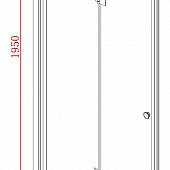 Душевая дверь в нишу 173 см, профиль хром, Cezares ELENA-BS-13-90+45/45-C-Cr