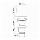 Донный клапан WasserKraft Aisch A165