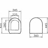 Сидение с крышкой Vitra S50 72-003-309