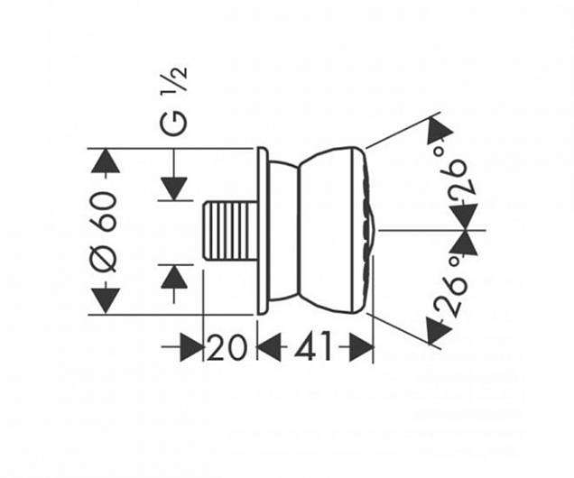 Фотография товара Hansgrohe Bodyvette 28466000