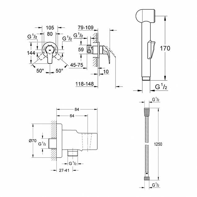 Фотография товара Grohe BauCurve 123072Gr