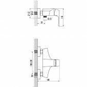 Смеситель для душа с душевым набором Lemark Unit LM4503C