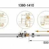 Душевая дверь в нишу 140 см, профиль хром, Cezares STYLUS-M-BF-1-140-C-Cr