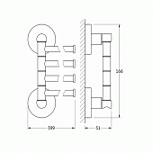 Полотенцедержатель 38 см ArtWelle Harmonie HAR 025