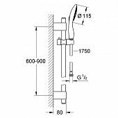 Душевой гарнитур Grohe Power&Soul 27759000