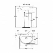 Раковина Vidima Сириус W400061