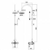 Душевая система, бронза M&Z King KNG20323