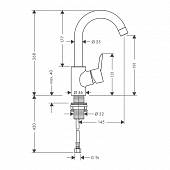 Смеситель для раковины (д.к) Hansgrohe Focus S 31710000