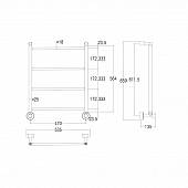 Полотенцесушитель водяной, хром, Margaroli Mini 34824704CRN