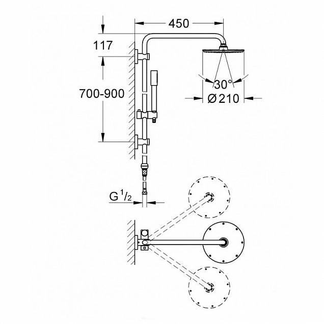 Фотография товара Grohe RSH System 27030000Gr