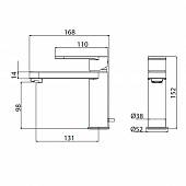 Смеситель для раковины, хром M&Z Castello CSL00201M