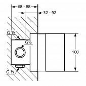 Скрытая часть для смесителя Kludi Pure&amp;Solid 38828 