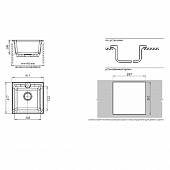 Мойка мраморная 417*417 мм GranFest Practik GF-P-420 серый