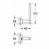 Держатель запасного рулона бумаги Grohe Essentials Cube 40623000