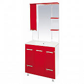 Комплект мебели 75 см, красная пленка, 2 ящика, Misty Кристи 75 П-Кри01075-042К2Я-K