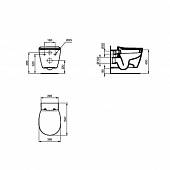 Сидение с крышкой Ideal Standard Connect E772301 стандартная