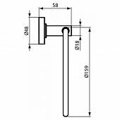 Полотенцедержатель 16 см Ideal Standard IOM A9130AA