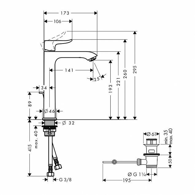 Фотография товара Hansgrohe Metris   31183000