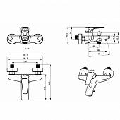 Смеситель для ванны Bravat Arden F6351385CP-01-RUS