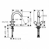 Смеситель для раковины Hansgrohe Logis 71221000