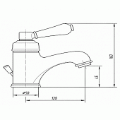 Смеситель для раковины (д.к) Migliore Ermitage ML.ERM-7013.CR