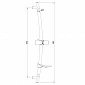 Душевая штанга 60 см Lemark LM8064C