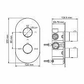 Термостат, 3 потр. (2в1) WasserKraft Berkel 4844 Thermo