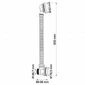 Слив перелив для ванны WasserKraft A075