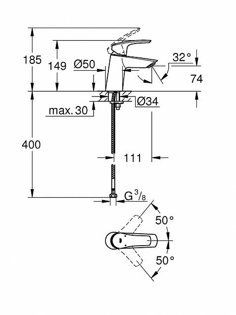 Фотография товара Grohe Eurosmart 23967003Gr