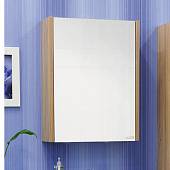 Шкаф-зеркало 55,8 см, швейцарский вяз, правый, Sanflor Ларго 60 R
