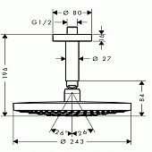Верхний душ Raindance Select Hansgrohe 26467000