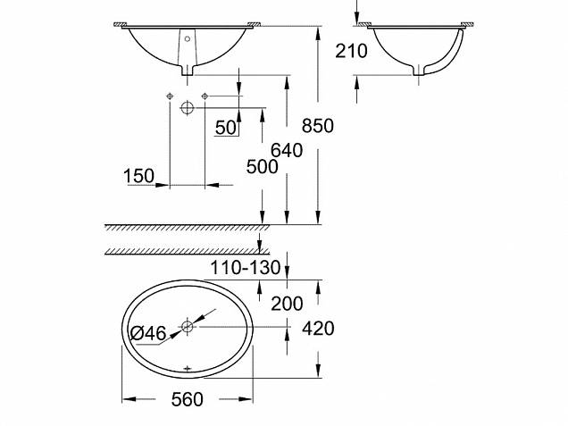 Фотография товара Grohe Bau Ceramic 39423000Gr