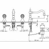 Смеситель для раковины Cezares Atlantis ATLANTIS-BLS2-02-Sw