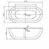 Ванна 170х79 BelBagno BB13-1700