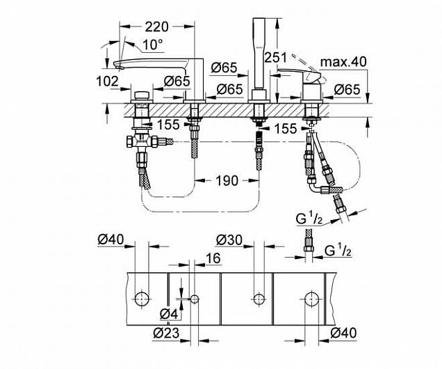 Фотография товара Grohe Eurostyle Cosmopolitan    23048003Gr