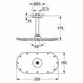 Верхний душ Grohe Rainshower Cosmopolitan Metal 26069000