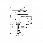 Смеситель для раковины (д.к) Hansgrohe Logis E 71177000