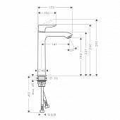 Смеситель для раковины Hansgrohe Metris 31185000