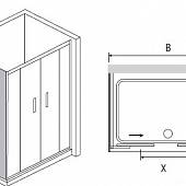 Душевой уголок 100х200 см, стекло прозрачное, RGW Passage PA-41 (RGW PA-11+RGW Z-01) 010841020-11