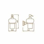 Дозатор для жидкого мыла Bagno & Associati Canova CA12852