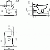 Унитаз подвесной Ideal Standard Esedra T281401