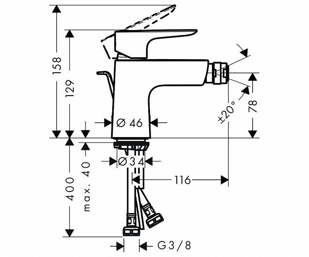 Фотография товара Hansgrohe Talis E 71720700