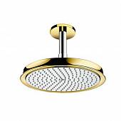 Верхний душ, хром/золото, Hansgrohe Raindance Classic 27405090