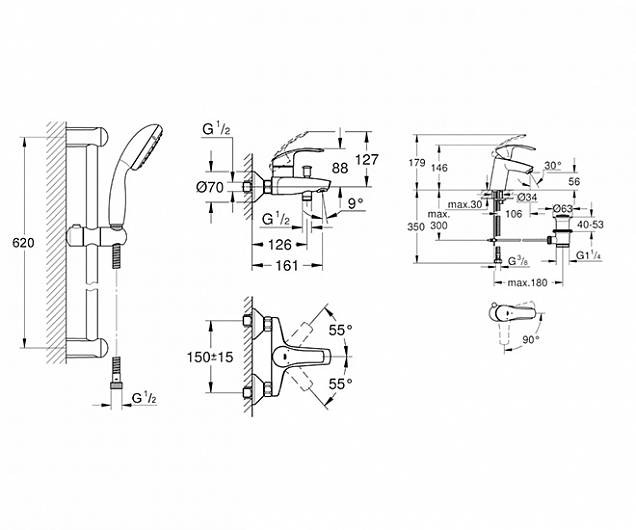 Фотография товара Grohe Eurosmart 123570Gr